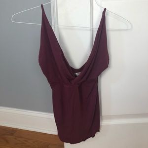 Free People Maroon Tank